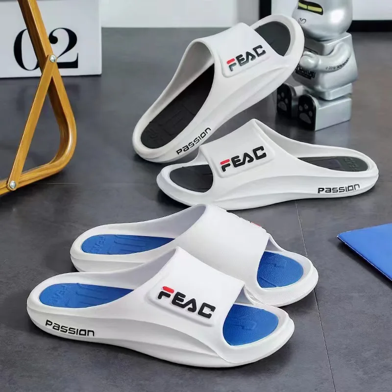 

Slippers Mens 2023 Summer New Casual Letter Beach Flip Flops Male Fashion Designer Shoes Indoor Men Bathroom Slippers Big Size
