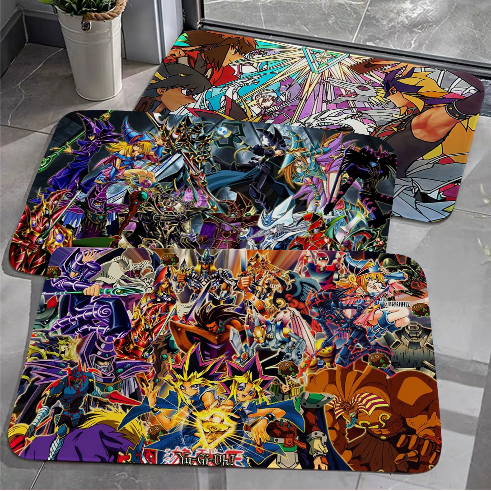 

Yu Gi Oh Floor Carpet Rectangle Anti-slip Home Soft Badmat Front Door Indoor Outdoor Mat Welcome Doormat