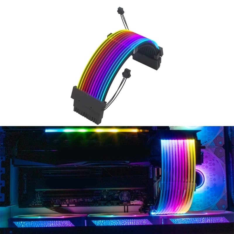 

24P PVC ARGB Extension Cable Experience Superior Performances Unique Design Dropship
