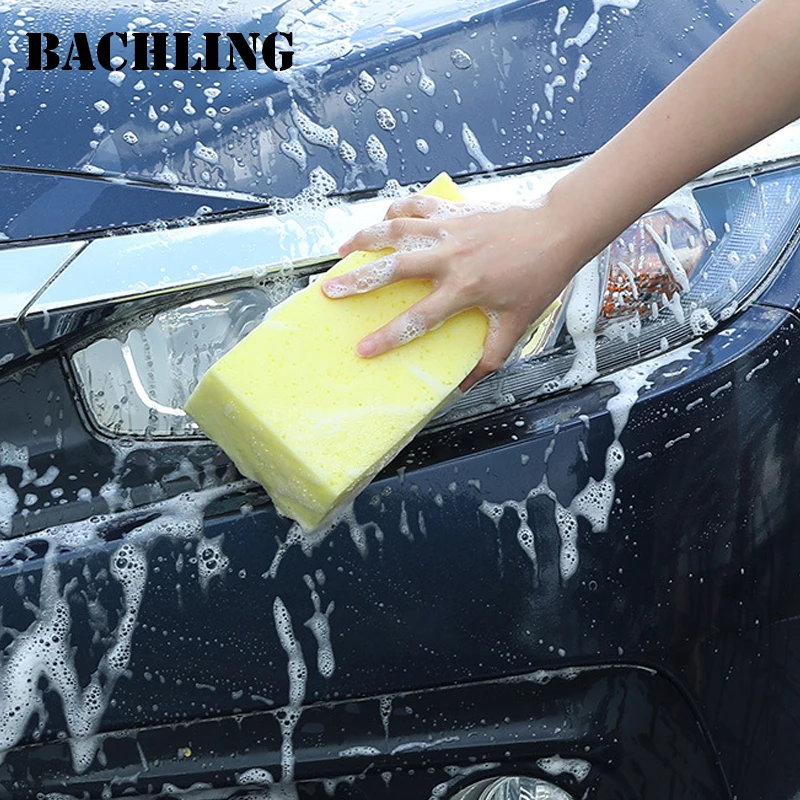 Большая губка для мытья автомобиля блок чистки кузова удаление пятен волнная