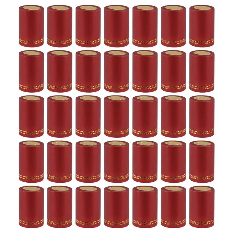 

100pcs 33mm Red Wine Sealed Cover Bottle Heat Shrinkable Bottle Cover Wine Bottle Bar Ware Accessories