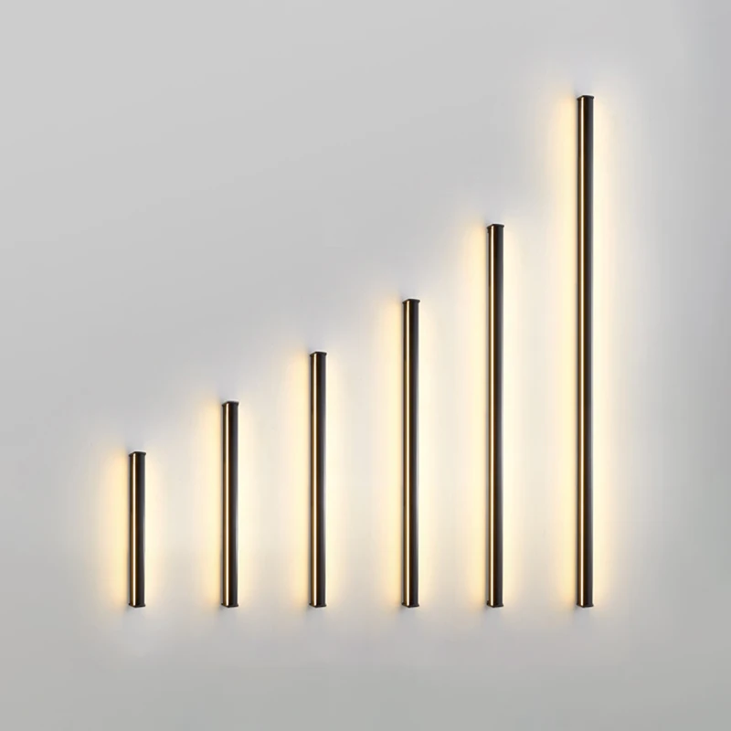 Modern minimalist corner LED wall light staircase corner lamp bedroom living room atmosphere backlight long strip sconce lamp