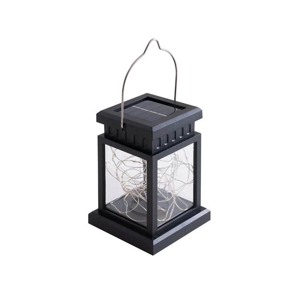 

Solar Powered Portable Light with Handle IP65 Waterproof Lantern Balcony Decoration Lamp Camping Garden Courtyard