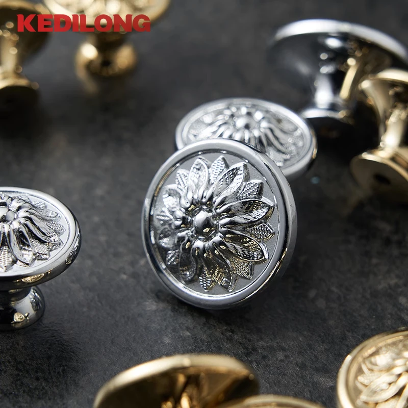 Однотонная латунная хромированная Серебряная дверная ручка для гардероба