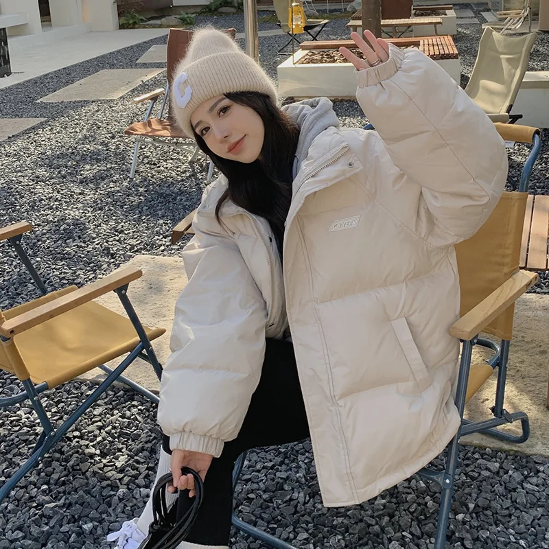 Padded Coat Women Short 2022 Winter New Stand-up Collar Loose Padded Jacket