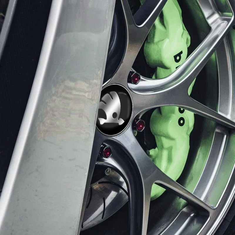 Наклейка на ступицу колеса автомобиля центральный значок Embkem Deccal для Skoda Octavia A2 A5