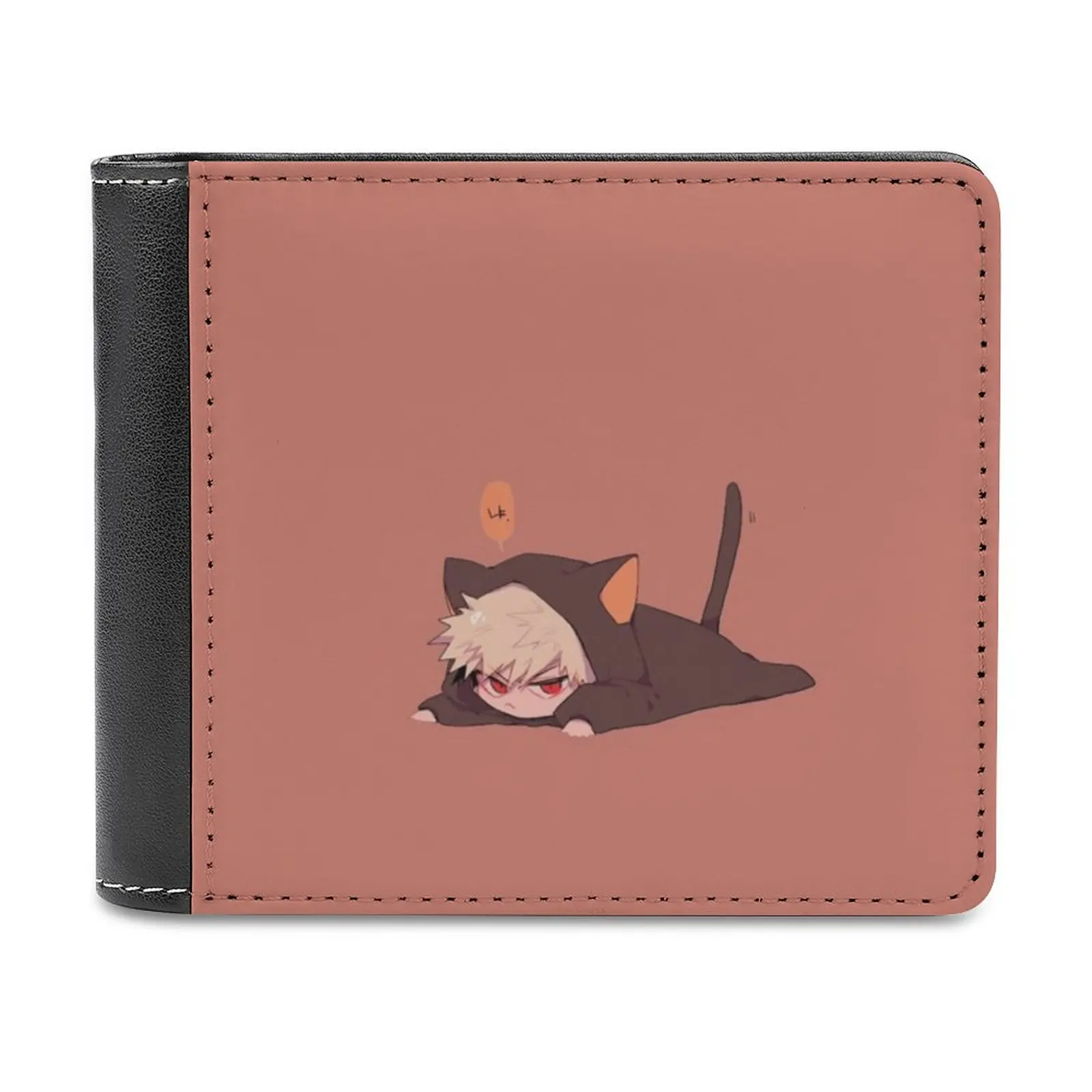 

Кошелек Kitty Kacchan мужской для отдыха и путешествий, легкий портативный бумажник, короткий Стильный мужской кошелек, качан Katsuki Bakugou Lord