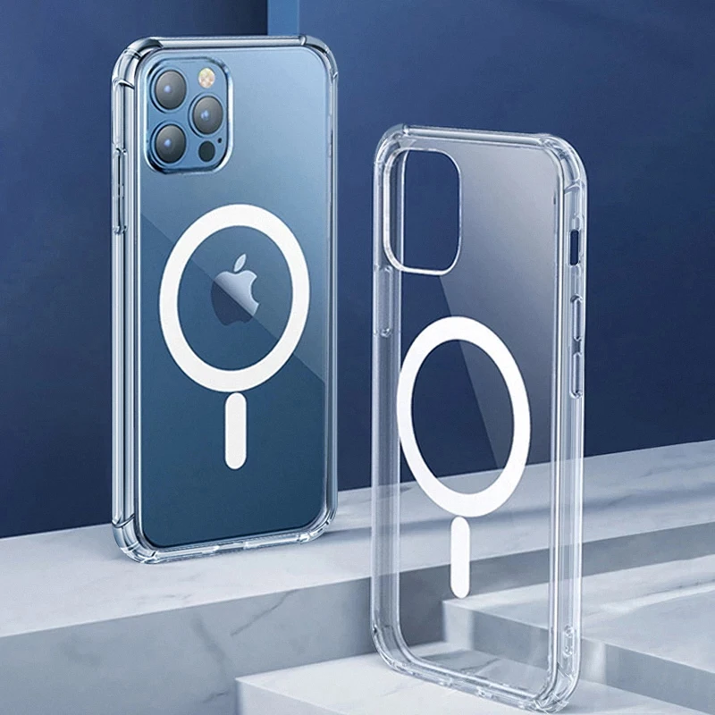 

Magnetic Shockproof Case For iPhone 13 11 12 Pro Max mini XR XS MAX 8 Plus SE 2020 For Magsafe Magnetic Wireless Charging Case