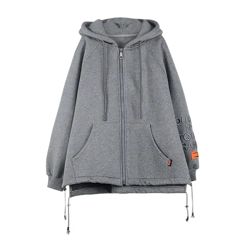 

Женский свитшот с длинным рукавом реглан, с молнией