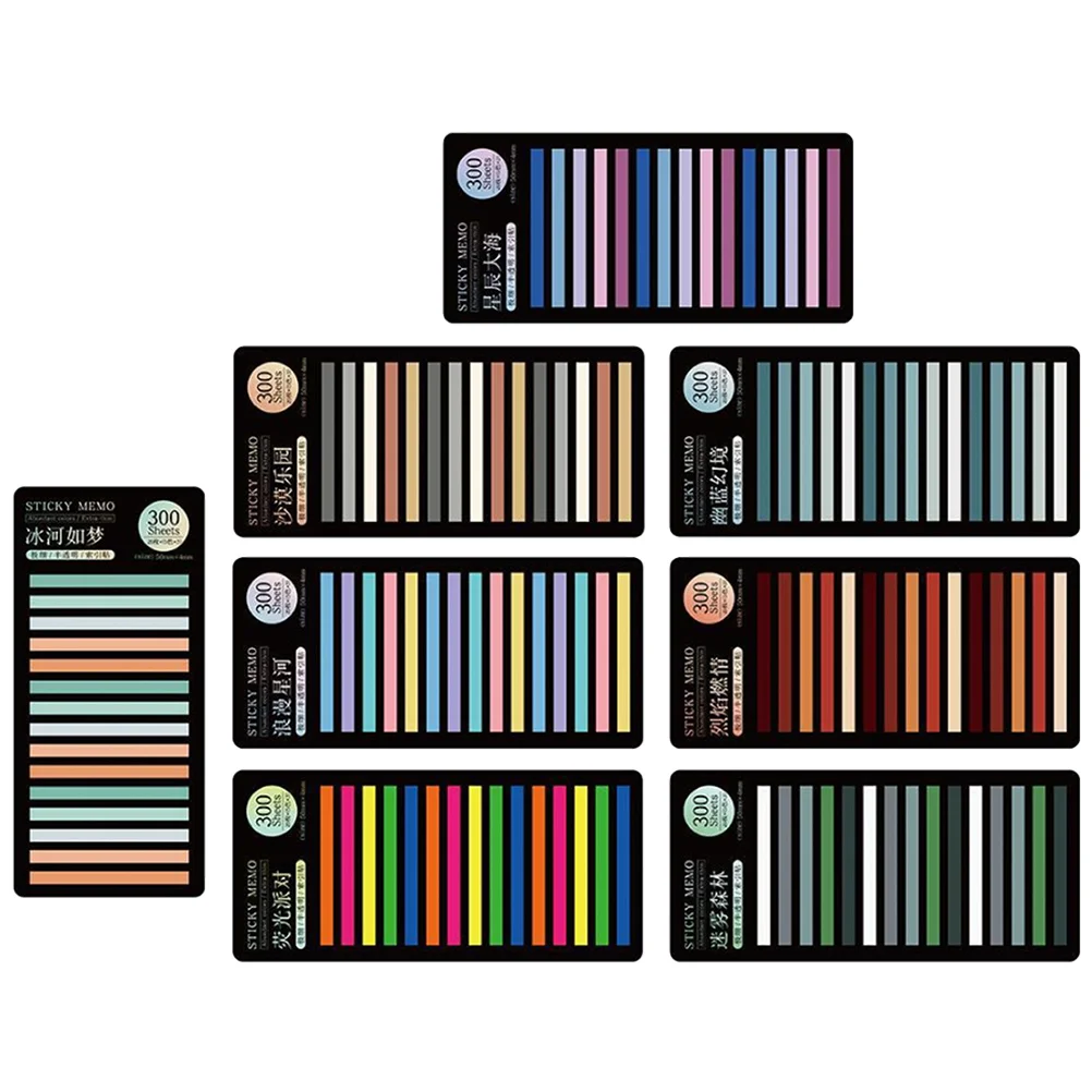 8-листые этикетки красочные вкладки для книг портативные аннотации удобные