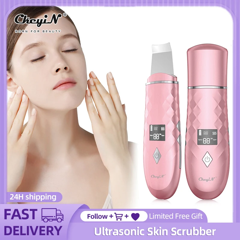 

CkeyiN Ultrasonic Facial Cleansing Deep Face Care 4 Modes USB Rechargeable Beauty Appliances Cordless Skin CareBlackhead Remover