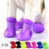 4Pcs Pet WaterProof Rainshoe Anti-slip Rubber Boot For Small Medium Large Dogs Cats Outdoor Shoe Dog Ankle Boots Pet Accessories 6