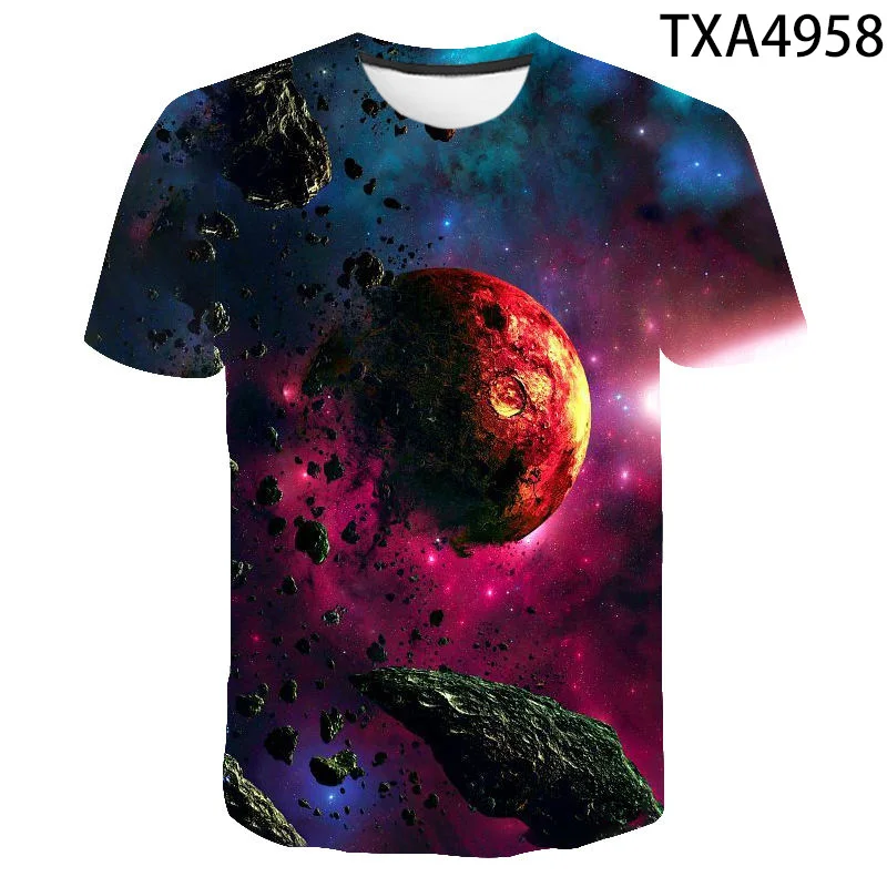 

Colorful Universe Starry Sky 3D T shirt Men Women Children Casual Streetwear Boy Girl Kids Printed T-shirts Fashion Tops Tee
