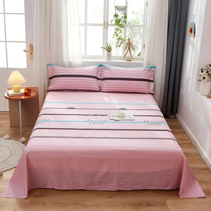 Cotton Bed Sheet Single Piece Student Dormitory Cartoon Children .2 M .5 Double .8M