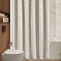 not inimitation linen bathroom shower curtains fabric waterproof padded partition curtain home accessories customizable new