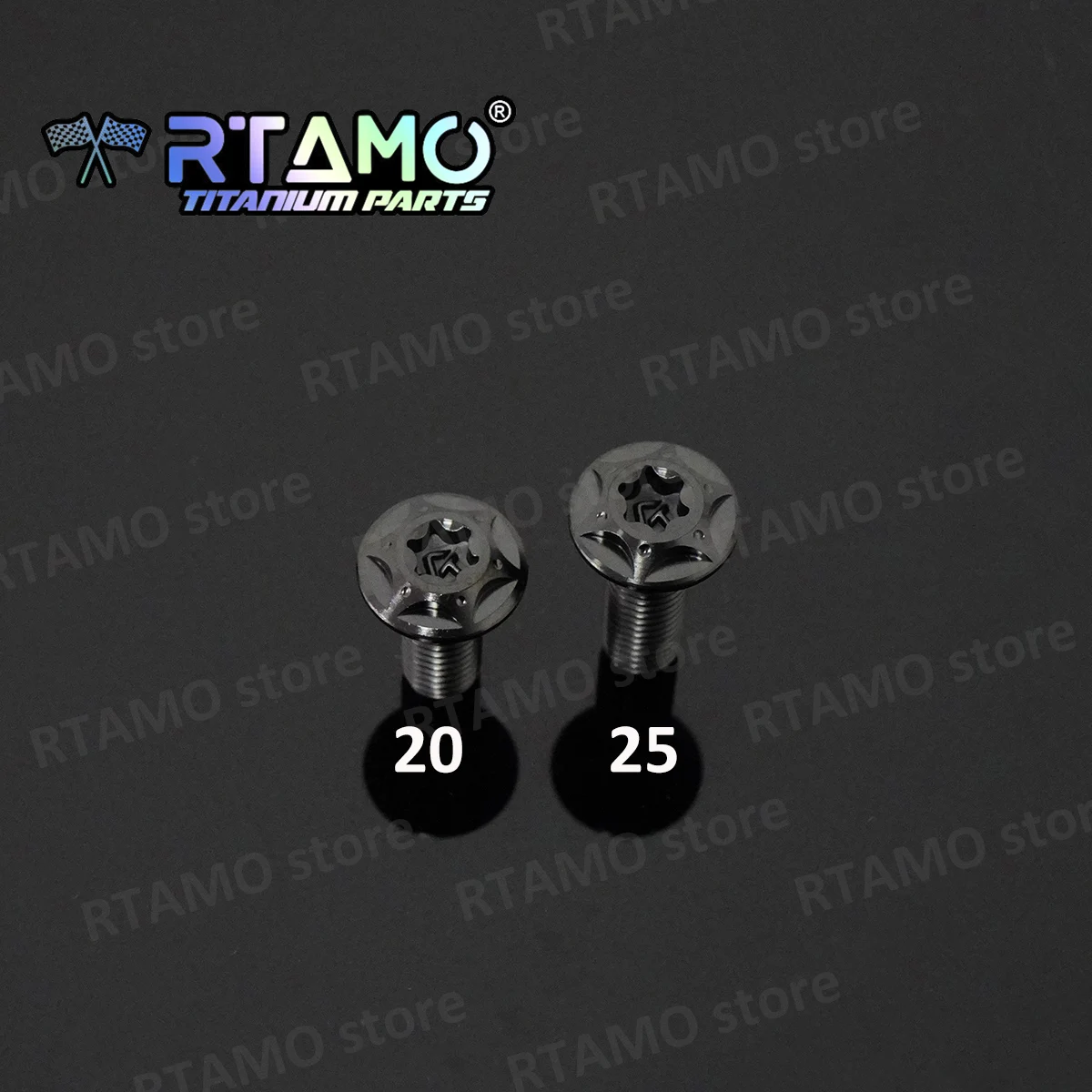 

RTAMO Титановые болты M8X20/25, детали для мотоцикла, велосипеда, автомобиля, крепежные болты для ротора дискового тормоза с ЧПУ