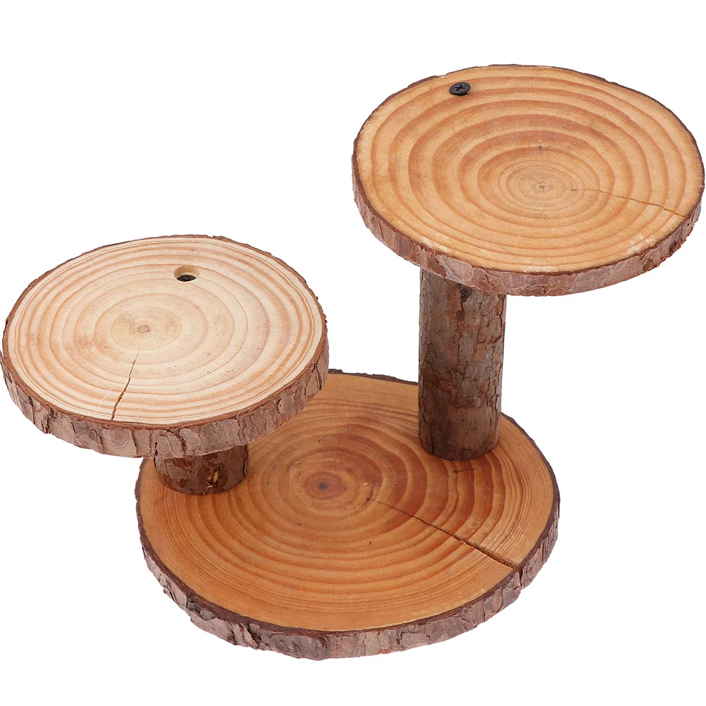 

Stand Display Holder Wood Cupcake Plate Shelf Cake Party Fruits Buffet Tray Serving Babyfloor Pot Succulentsflower Rustic