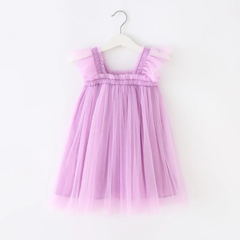 Baby Clothes for Girls Toddler Kids Wedding Princess Mesh Sleeveless Strap Girl Elegant Birthday Dress Tulle Party Dresses enlarge
