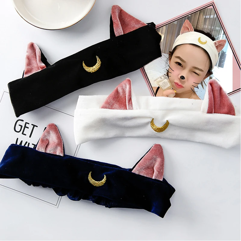 

Sailor Luna Cat Ears Hair Band Hair Accessory Headband Cosplay Cute Face Washing Clean Makeup Tool Lolita Headwear