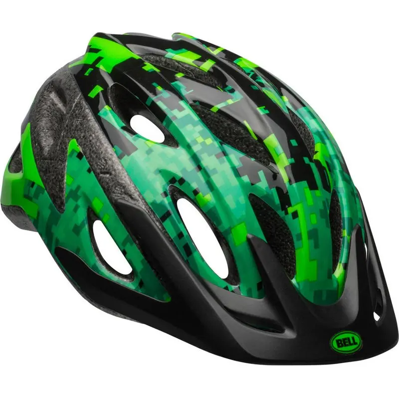 

Sports Peak Green Pixels Boys Youth Helmet, , 8+ (54-58cm)