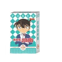 anime conan edogawa poker cards game gift collection playing cards toy hardcover cards for children poker toy gift with box