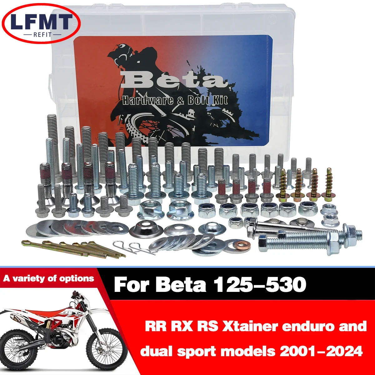 Комплект крепежных болтов для мотокросса полностью пластиковый комплект