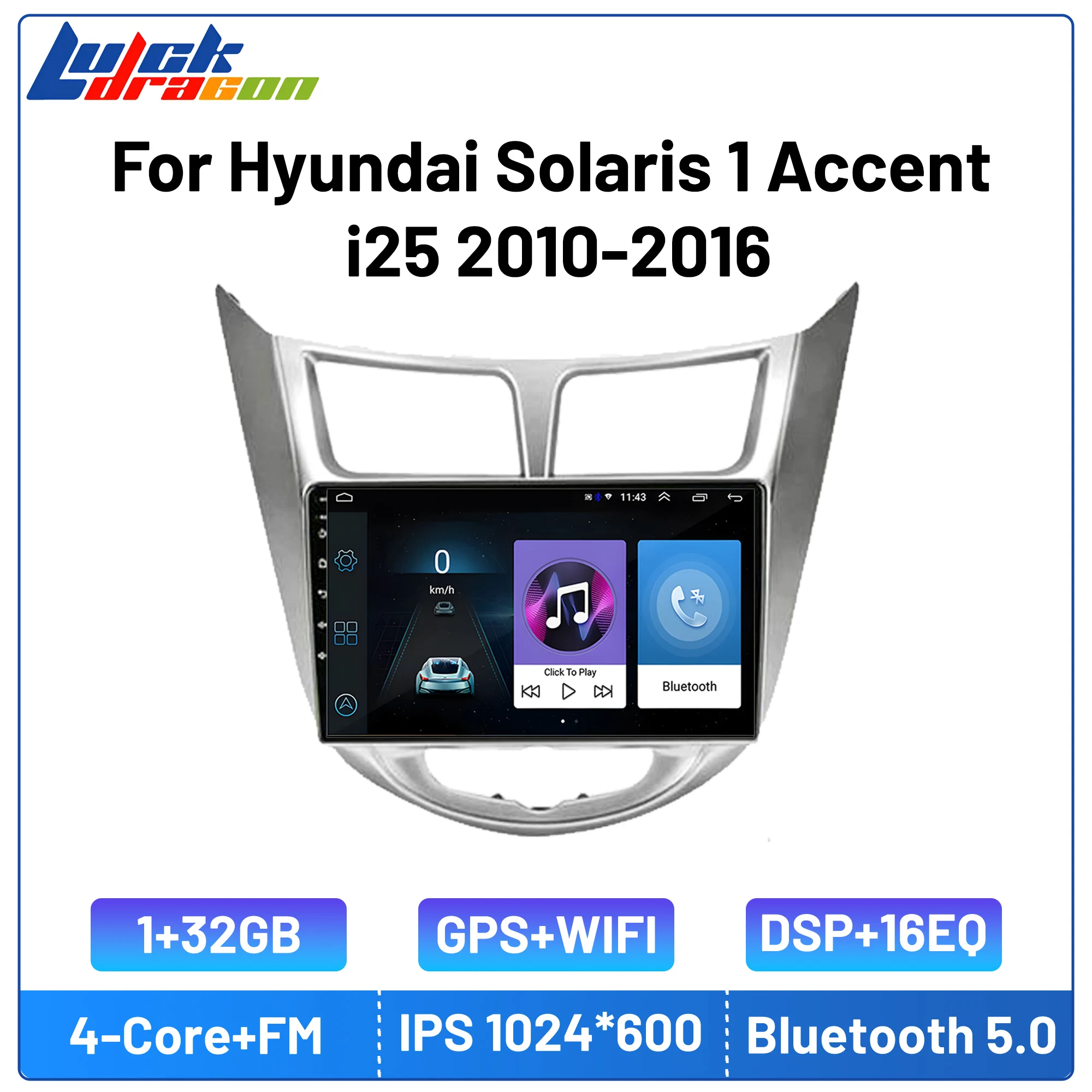 

Автомобильный радиоприемник Carplay, Android 13, для Hyundai Solaris 1 Accent i25 2010-2016, 8 ядер, Wi-Fi, gps, 4G, автомобильное радио, видео