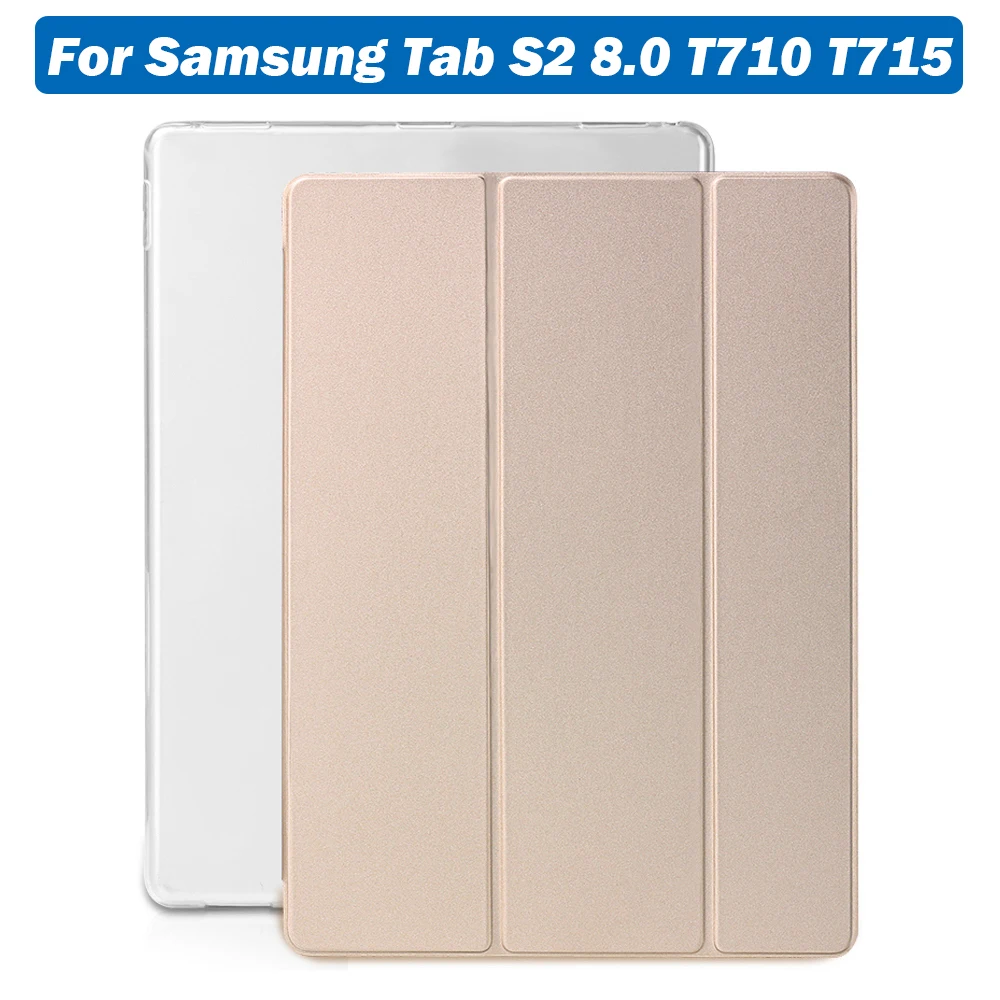 

Tri-fold Case For Samsung Galaxy Tab S2 8.0 inch 2015 T710 T713 T715 T719 SM-T710 SM-T715 T719N Tablet Case PU Leather Cover