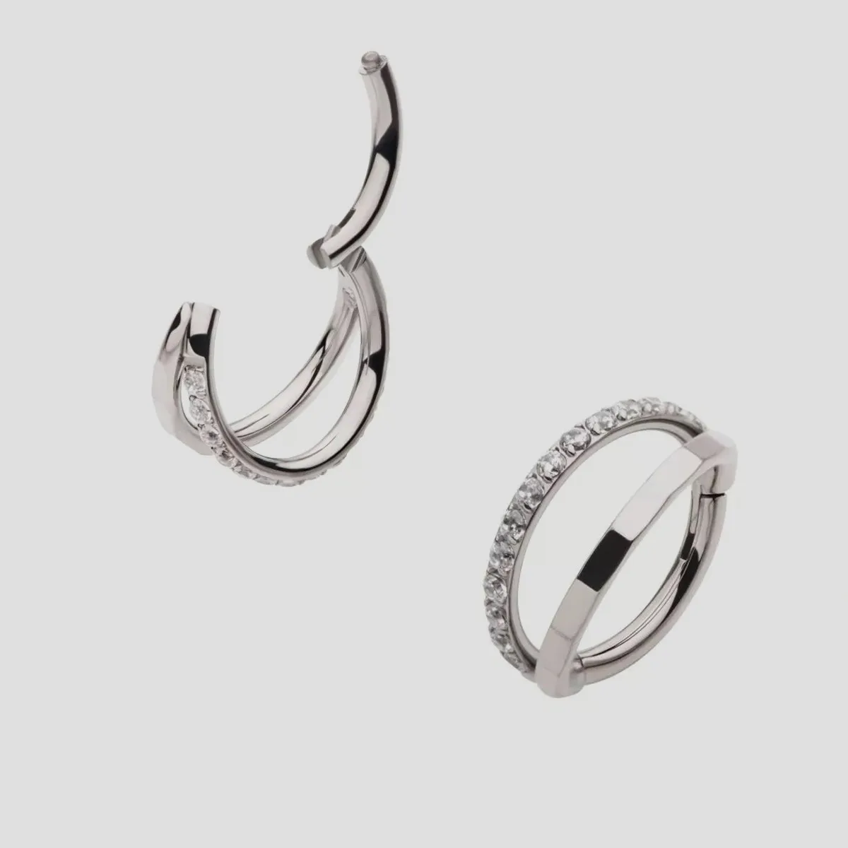 

F136 титановые сегментные кольца для носа, 16 г, серьги-кольца Для Пирсинга Ушей, завитка ушной раковины, ювелирные изделия