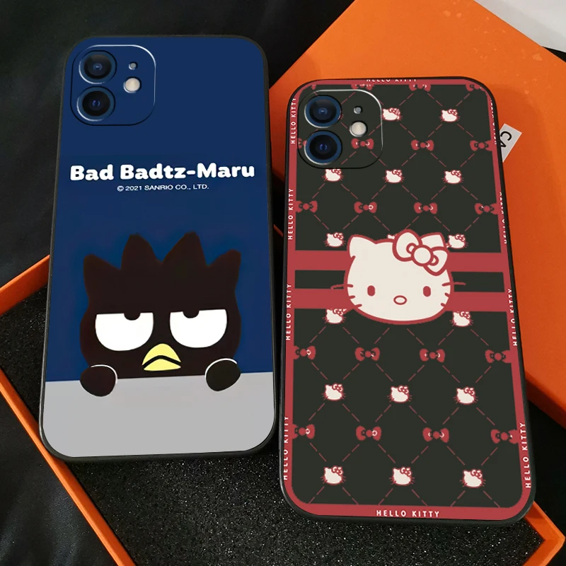

Hello Kitty TAKARA TOMY Phone Case For Funda iPhone 13 11 Pro Max 12 Mini X XR XS Max 6 6s 7 8 Plus Coque Soft Carcasa Celular