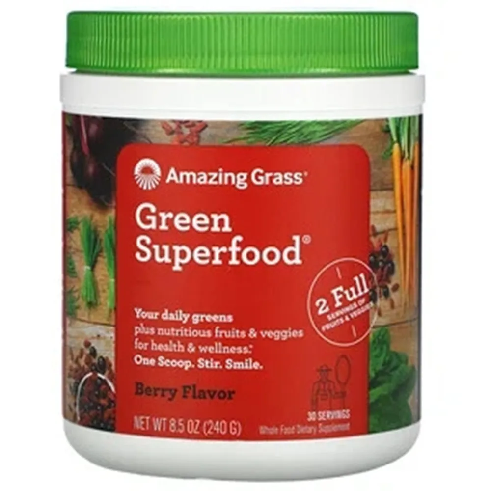 

Amazing grass your daily greens green superfood berry drinkpowde 240g