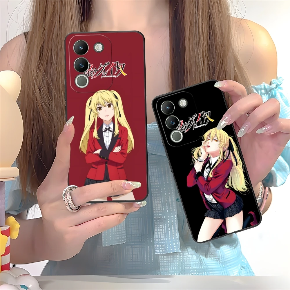 Чехол для мобильного телефона Kakegurui Mary Anime VIVO Y95 Y93 Y31 Y20 V19 V17 V15 Pro X60 NEX черный мягкий