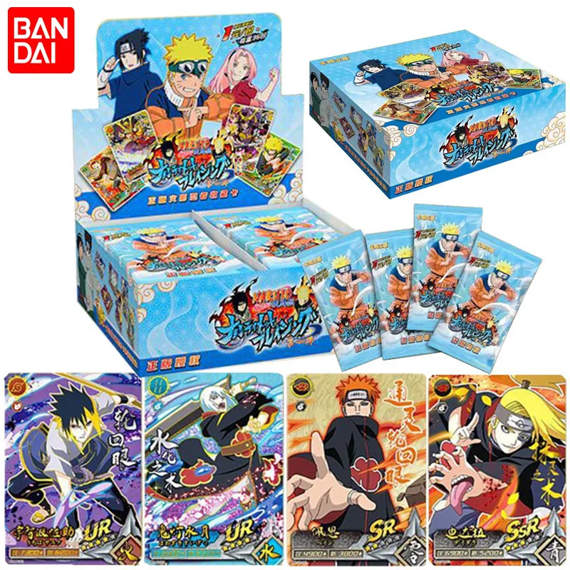 

NEW Anime Naruto Cards hobby Collection Playing Games TCG rare trading Card Figures Sasuke Ninja Kakashi for Children gift Toys