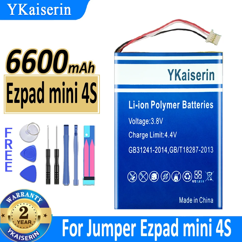 

6600mAh YKaiserin Battery For Jumper Ezpad mini 4S mini4S Tablet PC Batteries