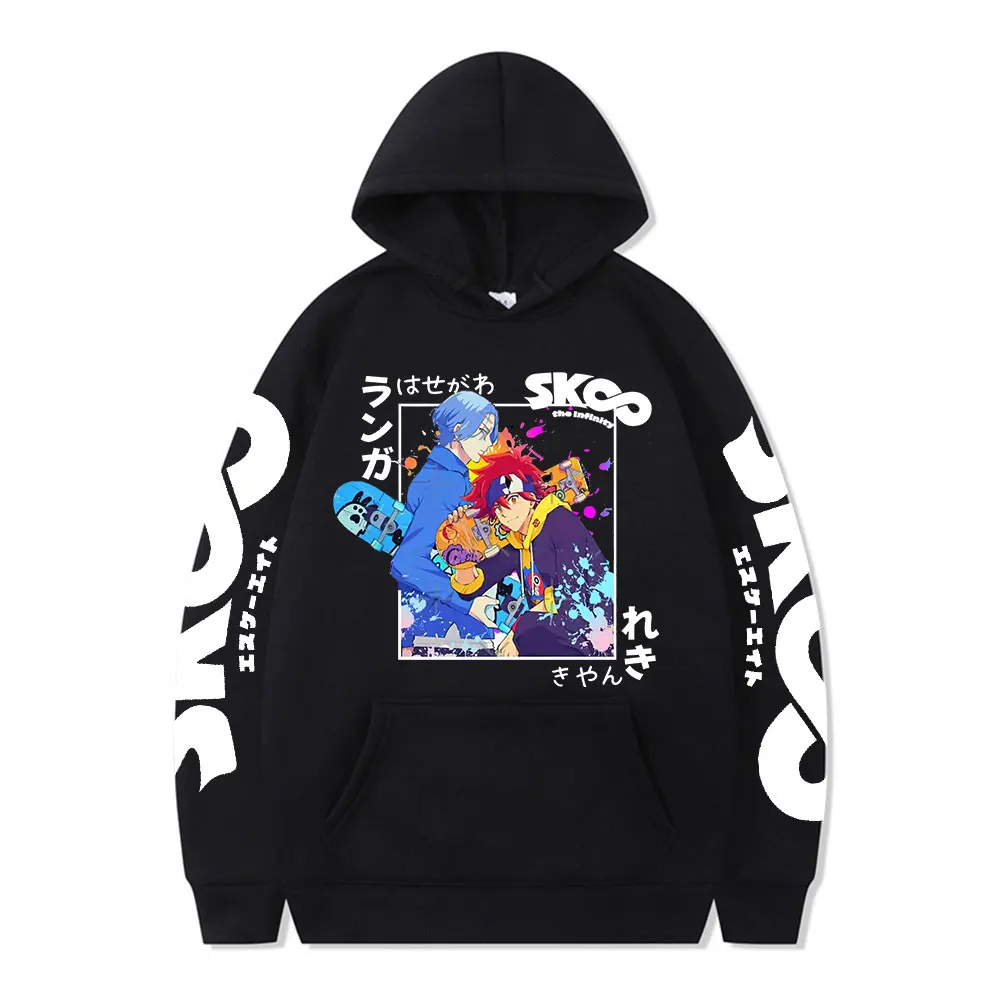 

Anime SK8 The Infinity Hoodies Cozy Reki Snow Graphic Print Hooded Sweatshirts Harajuku Streetwear Unisex Oversized Pullover