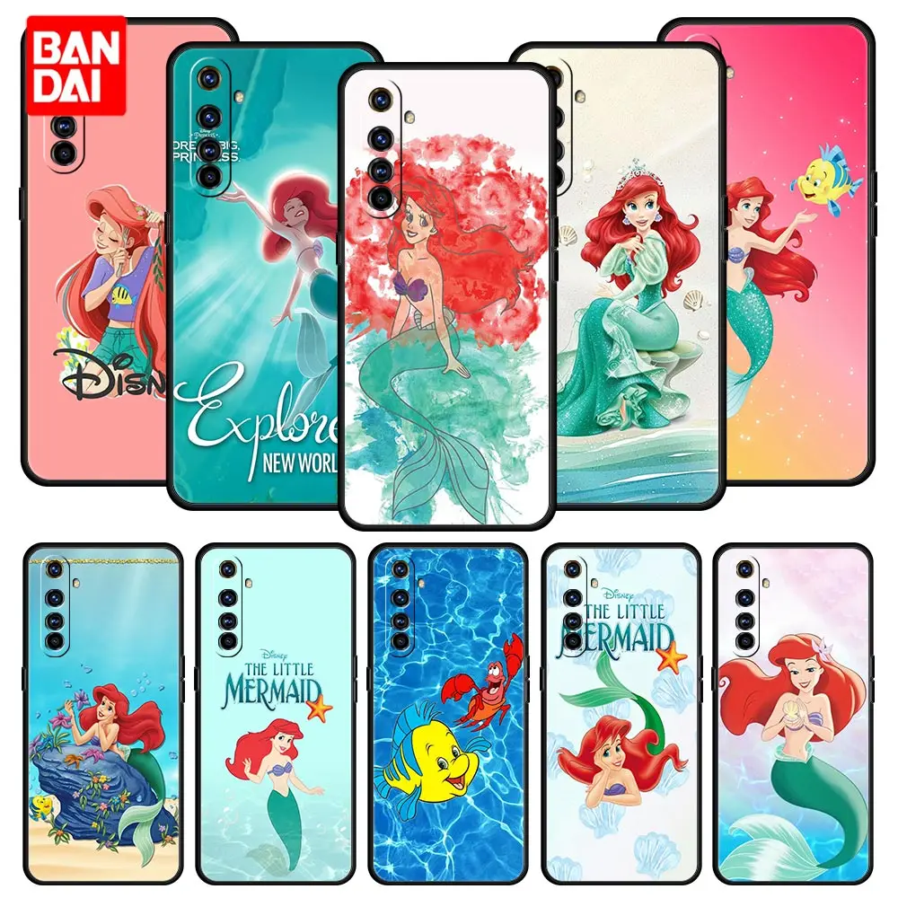 

Princess Ariel Disney Case for Oppo Realme C21 C21Y C11 C15 C25 C3 C20 Narzo30A 5 6 7 7i 8i 8 Pro Silicone Funda Soft Capa Black