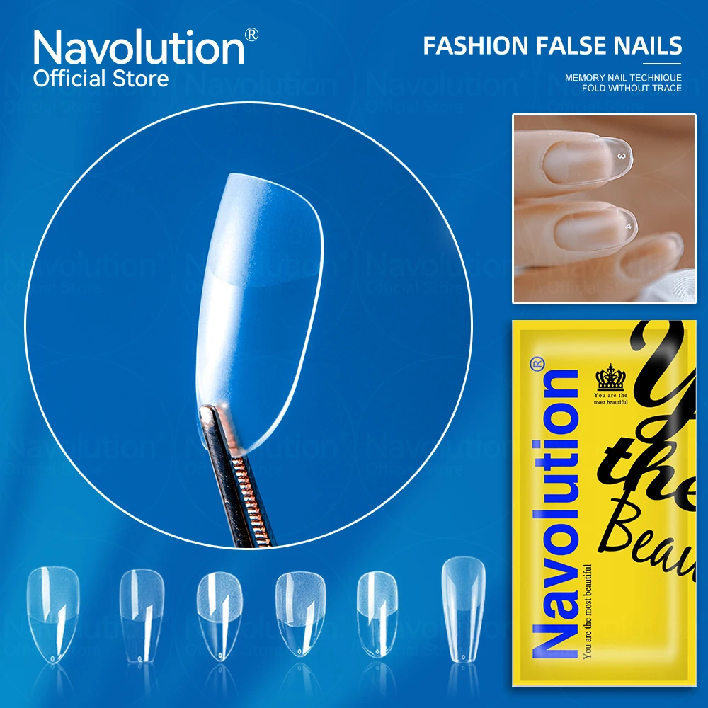 

50/60PCS Clear Transparent Matte Fake Nails Full/Half Coverage False Nails Tips Long Almond Water Drop For Nails Press On Nails