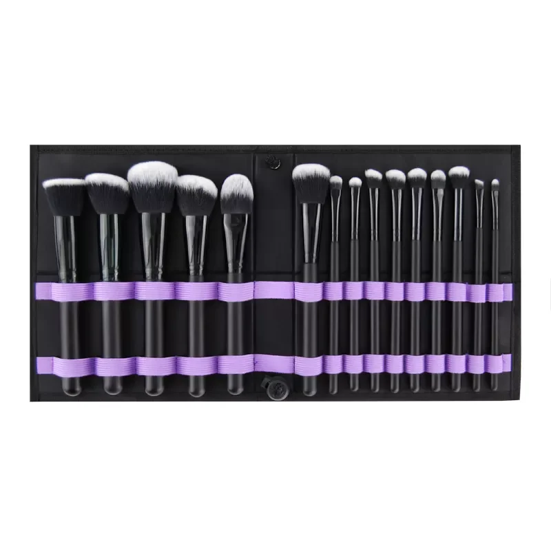 

NEW Professional 15pcs Makeup Brushes Set Beauty Cosmetic Tools Champagne Lip Eyeshadow Blush Blending Make up Brushes w/Bag