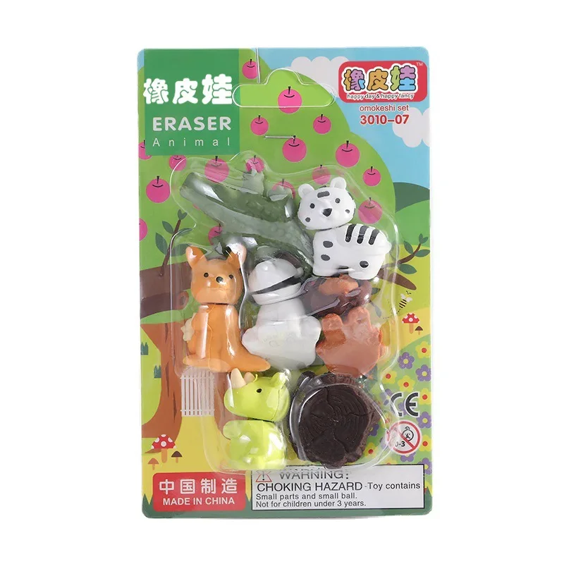 Динозавр Дельфин ластик Панда Творческий мультфильм Животные Резиновый Щенок
