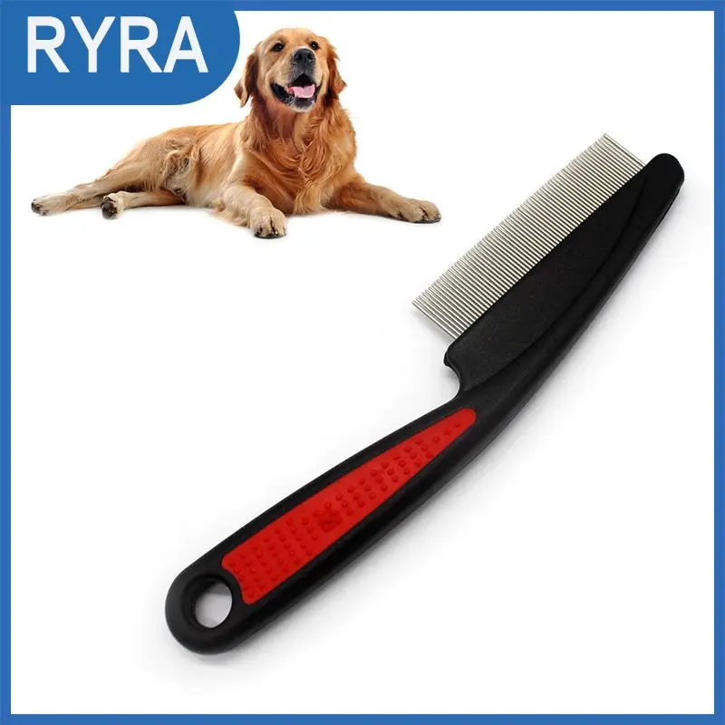 

1 Pcs Comb For Dogs Cat Removed Flea Combs Single Row Steel Teeth Hair Brush Grooming Brush Pets Supplies Dog Cat Tool