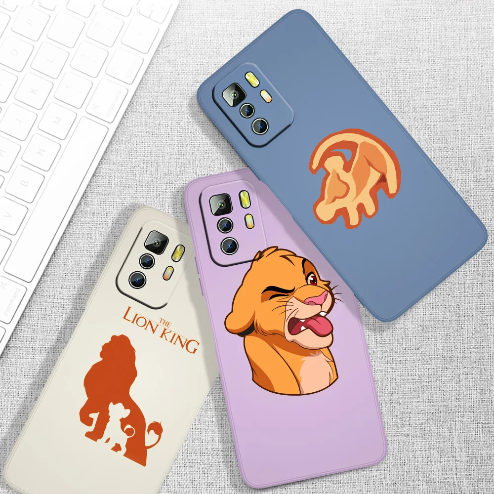 

The Lion King Cute Cool For Xiaomi Redmi Note 11T 11 11S 10T 10 9T 9S 9 8T 8 7 6 5 Pro Liquid Rope Phone Case Cover Capa