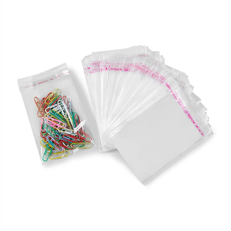 

100pcs/lot Multi-size Resealable Poly Bag Transparent Opp Plastic Bags Self Adhesive Seal Jewelry Making Packing Bags Wholesale