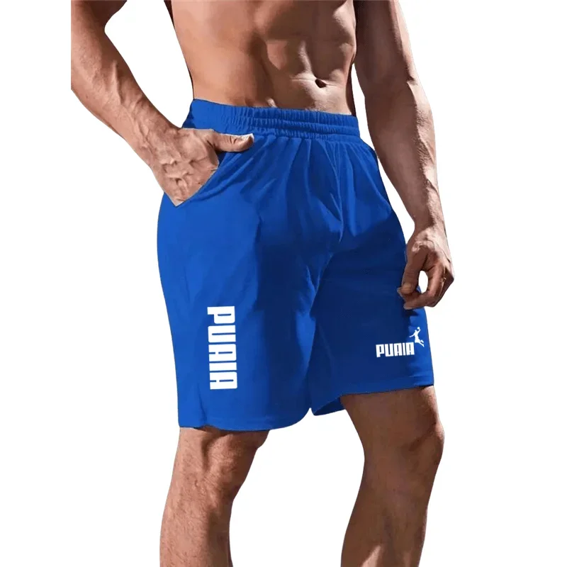 Шорты мужские спортивные пляжные с принтом свободные Джоггеры для спортзала и