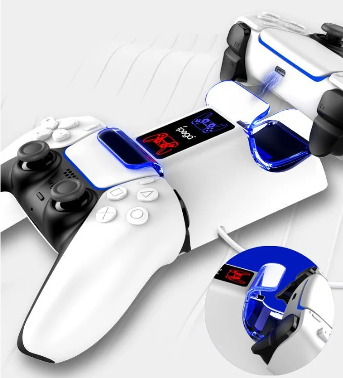 

IPEGA PG-P5003 For PS5 Gamepad Charging Station For PS5 Controller Charger Dock Dual Charger Base With LED Indicator