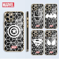 marvel avengers superhero logo capa celular soft case funda for iphone se 7 8 plus xs xr 11 12 13 pro max 8p iphon 8 5 8plus