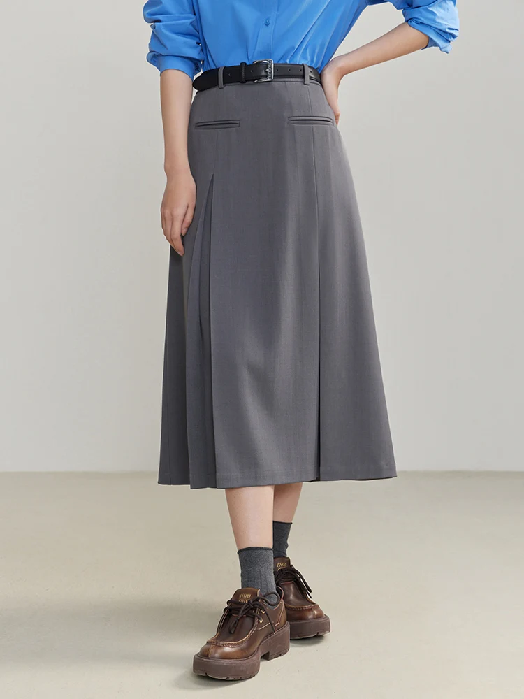 DUSHU Plus Size 4XL Skirts For Women All Seasons Bottoms Long Mini 2024 Elegant Chic Denim Short