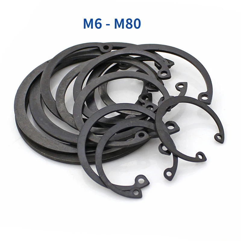 

M6-M80 C Clips Retaining Ring For Hole GB893 65 Manganese Steel Washer Internal Retaining Ring Shaft holes Shaft Collar Washer