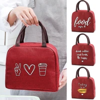 2022 children insulated lunch bag cooler bags kids picnic thermal food box packed organizer printed anime fashion women handbags