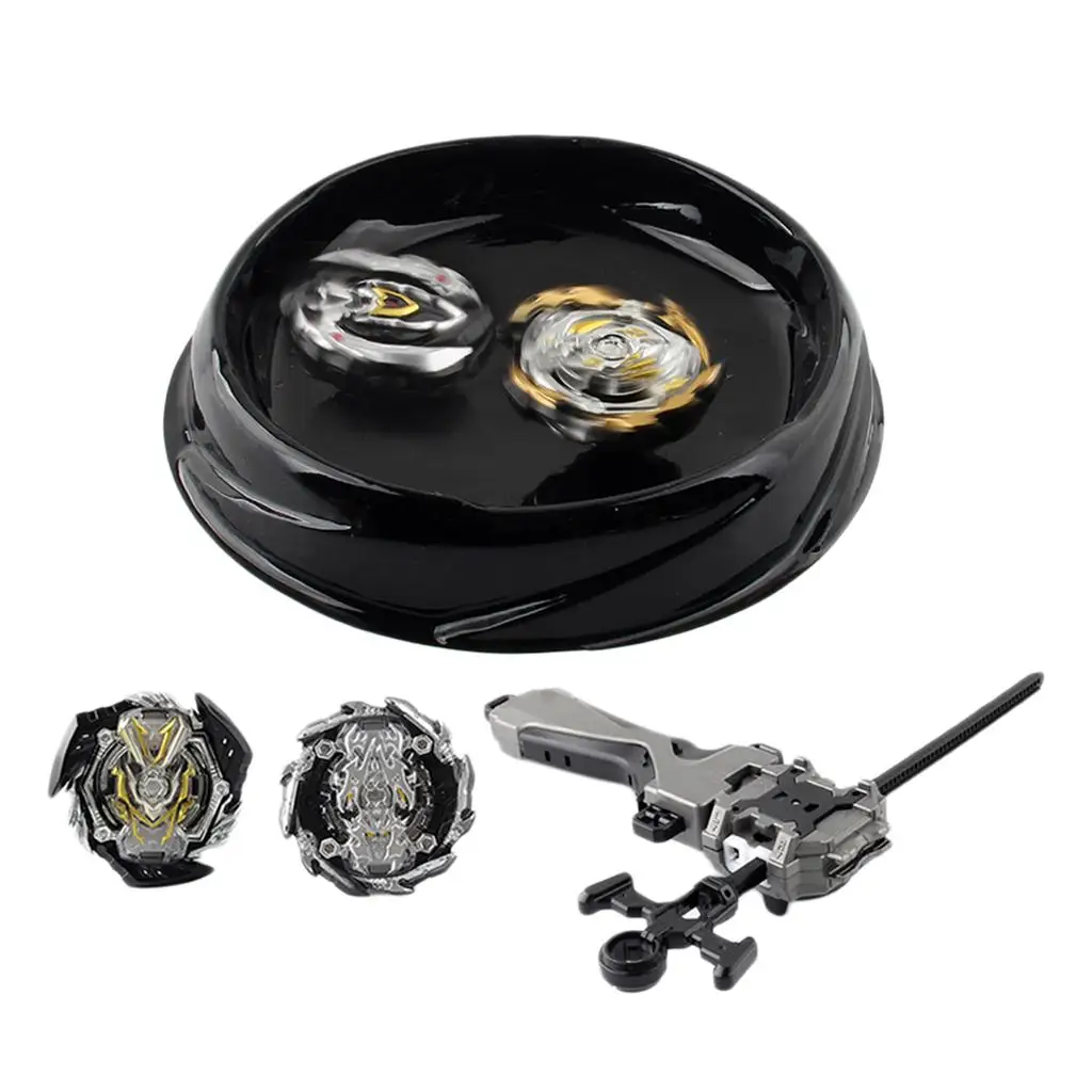 

4pcs Burst Gyroscope Top Toy With Two-way Pull Ruler Launcher and Handgrip Battle Tops Toys Sets - XD168-30B