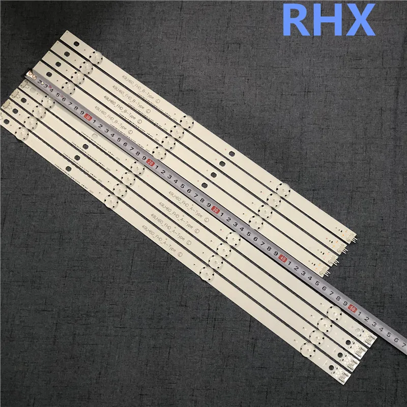 8 шт./лот 49 дюймов для светодиодной ленты 49LH60_FHD B-TYPE HEESUNG HC490DUN-ABRR1-211X 49LH604V